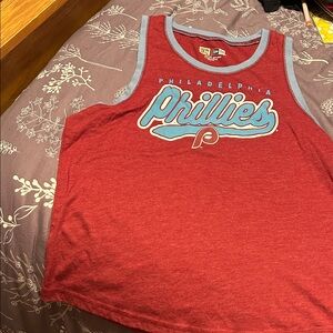 New Era Red and Blue Philadelphia Phillies Tank